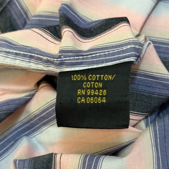 Bugatchi uomo rainbow striped button down men’s long sleeve size large - Picture 10 of 13